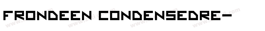 Frondeen CondensedRe字体转换